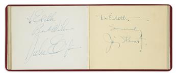 (ALBUM.) Autograph album containing over 50 Signatures, autograph inscriptions Signed, and ink drawings Signed, by Cotton Club entertai